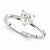 14k White Gold Moissanite Ring