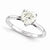 14k White Gold Moissanite Ring
