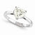 14k White Gold Moissanite Ring
