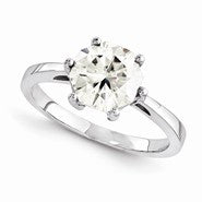 14k White Gold Moissanite Ring
