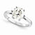 14k White Gold Moissanite Ring