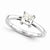 14k White Gold Moissanite Ring