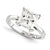 14k White Gold Forever Brilliant Ring