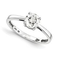14k White Gold Forever Brilliant Ring