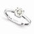 14k White Gold Moissanite Ring