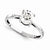 14k White Gold Moissanite Ring