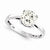 14k White Gold Moissanite Ring