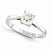 14k White Gold Moissanite Ring