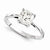 14k White Gold Moissanite Ring