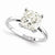 14k White Gold Moissanite Ring