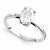 14k White Gold Moissanite Ring
