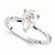 14k White Gold Moissanite Ring