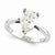 14k White Gold Moissanite Ring