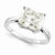 14k White Gold Moissanite Ring