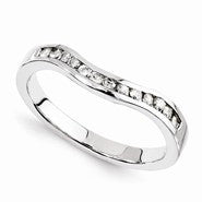 14k White Gold Moissanite Ring