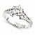 14k White Gold Forever Brilliant Ring