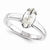 14k White Gold Moissanite Ring