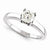 14k White Gold Moissanite Ring