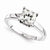 14k White Gold Moissanite Ring