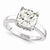 14k White Gold Moissanite Ring