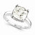 14k White Gold Moissanite Ring