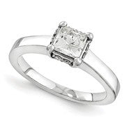 14k White Gold Forever Brilliant Ring