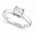 14k White Gold Moissanite Ring