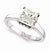 14k White Gold Moissanite Ring