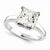 14k White Gold Moissanite Ring