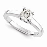 14k White Gold Moissanite Ring