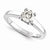 14k White Gold Moissanite Ring