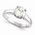 14k White Gold Moissanite Ring