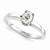 14k White Gold Moissanite Ring