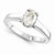 14k White Gold Moissanite Ring
