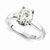 14k White Gold Moissanite Ring