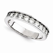 14k White Gold Moissanite Ring