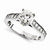 14k White Gold Moissanite Ring