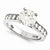 14k White Gold Moissanite Ring