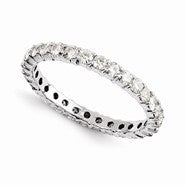 14k White Gold Moissanite Ring