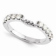 14k White Gold Moissanite Ring