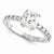 14k White Gold Moissanite Ring