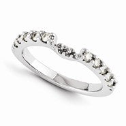 14k White Gold Moissanite Ring