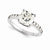 14k White Gold Moissanite Ring