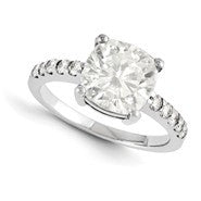 14k White Gold Forever Brilliant Ring