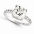 14k White Gold Moissanite Ring