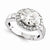 14k White Gold Moissanite Ring