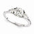 14k White Gold Moissanite Ring