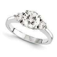 14k White Gold Forever Brilliant Ring