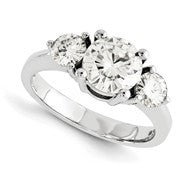 14k White Gold Forever Brilliant Ring