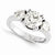 14k White Gold Moissanite Ring
